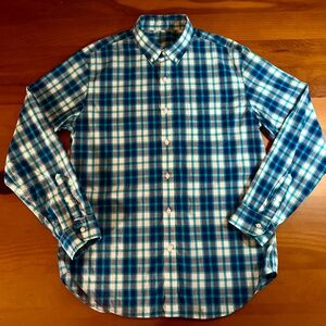 J. Crew Plaid Blue button-down